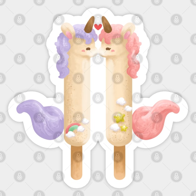 Couple of Unicorn Sweet Snack Sticker by Khotekmei